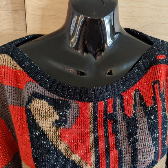 Awesome 80's Knit Sweater - Picture 2 of 5